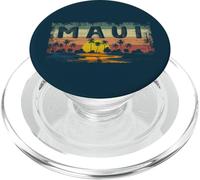 Love Maui Sunset Vintage Palm Tree 70s Retro Hawaii Lover 80 PopSockets PopGrip para MagSafe