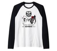 Love Me Like My Demons Do Dark Romance Merch Smutty Book Camiseta Manga Raglan