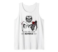 Love Me Like My Demons Do Dark Romance Merch Smutty Book Camiseta sin Mangas