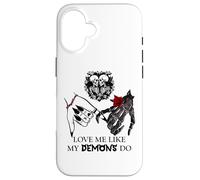 Love Me Like My Demons Do Dark Romance Merch Smutty Book Carcasa para iPhone 16