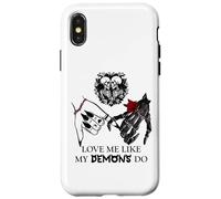Love Me Like My Demons Do Dark Romance Merch Smutty Book Carcasa para iPhone X/XS