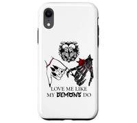 Love Me Like My Demons Do Dark Romance Merch Smutty Book Carcasa para iPhone XR
