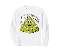 Love Means Nothing Funny Tennis Score Juego de Palabras Linda Pelota de Tenis Sudadera
