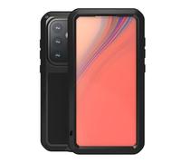 Love Mei - Carcasa metálica para Samsung Galaxy S24Fe de 6.7 pulgadas, resistente al agua, a prueba de golpes, polvo, suciedad, nieve, híbrida, de aluminio, color negro