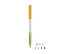 LOVE MEI Funda de silicona para Apple Pencil de 2ª generación, funda protectora para iPad, varios colores, funda de agarre suave, con tapas de punta de lápiz