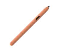 LOVE MEI Funda de silicona para Samsung Galaxy Tab S7 FE/S7/S7 Plus/S8/S8 Plus/S8 Ultra Pencil Case S Pen Case, diseño de silicona brillante, antideslizante, cómoda funda de agarre suave (naranja)