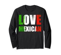 Love Mexican Vacation Beach Matching Family Group Latinx Manga Larga