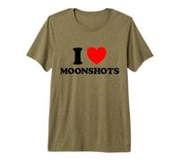 Love Moonshots, Divertida Startup, Wild Disrupt, audaz Fan de Las Ideas tecnológicas Camiseta Premium
