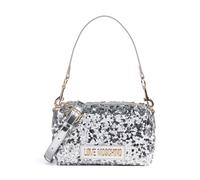 Love Moschino Bling Bling Bolso de hombro plata, fibra sintética, mujer
