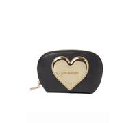 Love Moschino Bolsita PU negra + corazón oro