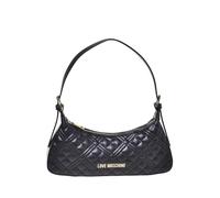 Love Moschino BOLSO QUILTED PU NEGRO+GAL.ORO, Negro, Talla única