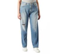 Love Moschino Boy fit 5-Pocket Trousers with Golden Heart Logo Tab on Back Belt Jeans, ZZSW1960, 31 De Las Mujeres