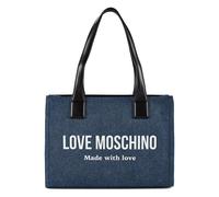 Love Moschino Denim Signature Love Bolsa de compras 35 cm azul
