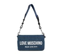Love Moschino Denim Signature Love Bolsa de hombro 24 cm azul