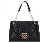 Love Moschino Embossed Bolsa de compras 36 cm negro