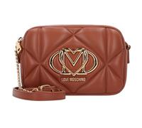 Love Moschino Embossed Bolsa de hombro 21 cm marrón
