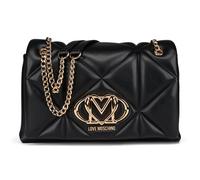 Love Moschino Embossed Bolsa de hombro 28 cm negro