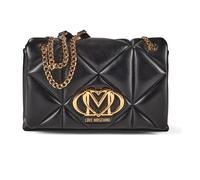 Love Moschino Embossed Q Bolsa de hombro 29 cm negro