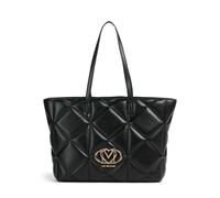 Love Moschino Embossed Q Bolsa shopping negro, imitación de cuero, mujer