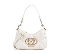 Love Moschino Embossed Q Bolso de hombro crema, imitación de cuero, mujer