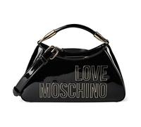 Love Moschino Enameled Logo Bolso 27 cm negro
