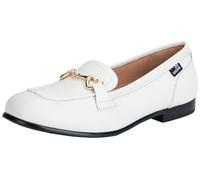Love Moschino ja10091g1i, Mocasín Estilo de Conducción Mujer, Blanco, 38 EU