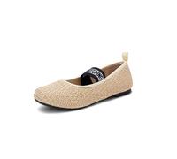 Love Moschino JA11071G0M, Zapatos tipo ballet Mujer, Natural, 39 EU