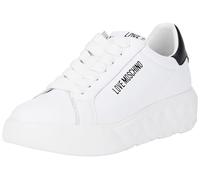 Love Moschino Ja15034g1l Zapatillas, Blanco Negro, 36 EU Mujer