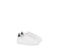 Love Moschino JA15525G1NIA110A, Zapatillas de Deporte para Mujer, Blanco/Negro, 37 EU, Blanco/Negro, 37 EU