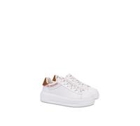 Love Moschino JA15525G1NIA510D, Zapatillas de Deporte para Mujer, Blanco/Negro, 36 EU, Blanco/Negro, 36 EU