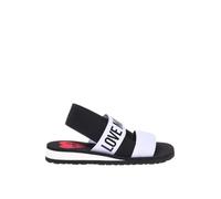 Love Moschino JA16033G0M, Sandalia Mujer, Blanco, 36 EU