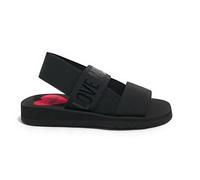 Love Moschino JA16033G0M, Sandalia Mujer, Negro, 36 EU