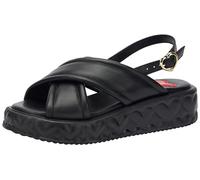 Love Moschino ja16325i0i, Sandalias Mujer, Negro, 39 EU