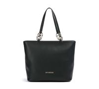 Love Moschino Jewel Bolsa shopping negro, imitación de cuero, mujer