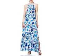 Love Moschino Long Dress-Allover Hearts and Splash Logo Print Vestimenta Casual, All.Splash AZZU, 38 para Mujer