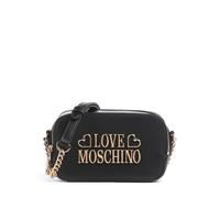 Love Moschino Lovely Love Bandolera negro, imitación de cuero, mujer