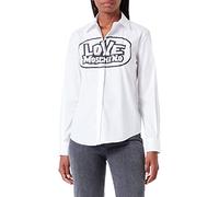 Love Moschino Mangas Largas de Corte Regular con Estampado Maxi de Patines Camiseta para Mujer