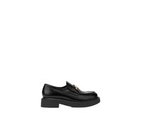 Love Moschino - Mocasines de Piel de Becerro Abrasiva City Love - Shoes - Mujer - Negro - 38 EU -