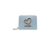 Love Moschino Mujer Cartera Con Cremallera Poliuretano JC5507PP1OLQ0, azul claro, Taglia Unica