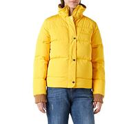 Love Moschino Nylon Real Down Jacket with Matching Signature Logo on The Chest Chaqueta, Amarillo, 40 para Mujer