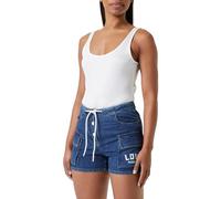 Love Moschino Pantalones Corte Regular con Bolsillos en los Laterales Casuales, Dark Azul Denim, 40 para Mujer