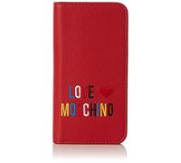 Love Moschino - Portacel.small Grain Pvc Rosso, Carteras de mano Mujer, Rojo (Red), 2x14x7 cm (B x H T)