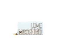 Love Moschino - Pu Lucido Portafogli Grande Zip Around - Accessories - Mujer - Blanco - ONE SIZE -