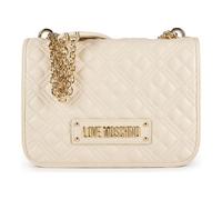 Love Moschino Quilted Bolsa de hombro 26 cm beige