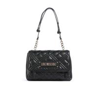 Love Moschino Quilted Bolso de hombro negro, imitación de cuero, mujer