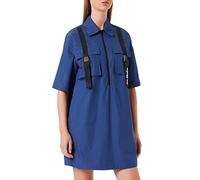 Love Moschino Short Sleeves Dress Vestido, Azul, 48 para Mujer