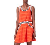 Love Moschino Vestido a Rayas Jacquard francés, Naranja, 40 para Mujer