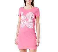 Love Moschino Vestido de Manga Corta, Fucsia, 48 para Mujer