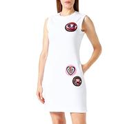 Love Moschino Vestido sin Mangas de Corte Ajustado, Blanco óptico, 46 para Mujer