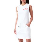 Love Moschino Vestido sin Mangas de Corte estándar, Blanco óptico, 48 para Mujer